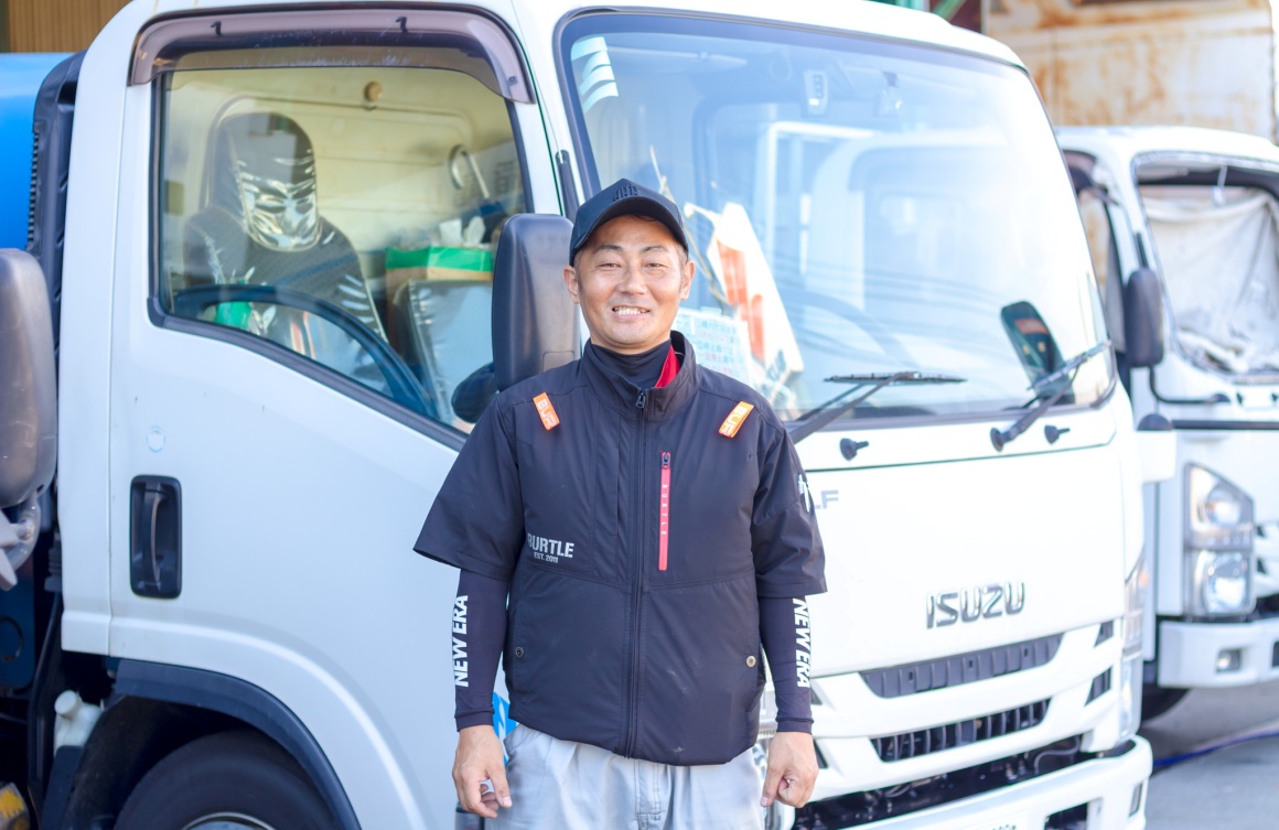 県内でも数少ない特殊作業車を整備できる会社。専門性の高い知識・スキルを身に付けられます