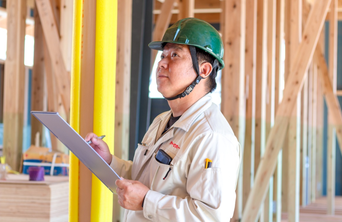 着工から引き渡しまでの現場管理を担当します