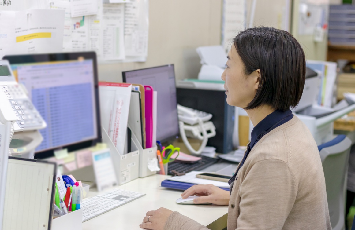 簡単な業務から慣れていきます