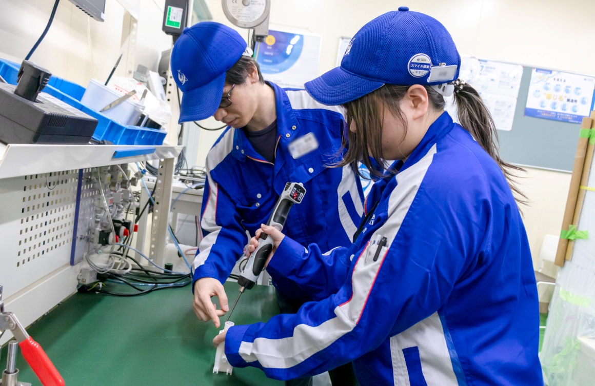 「組立道場」で練習をしてから実務に移行します
