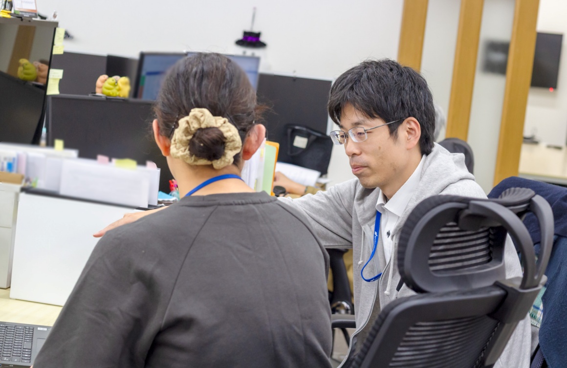 グループ内で連携して進めます