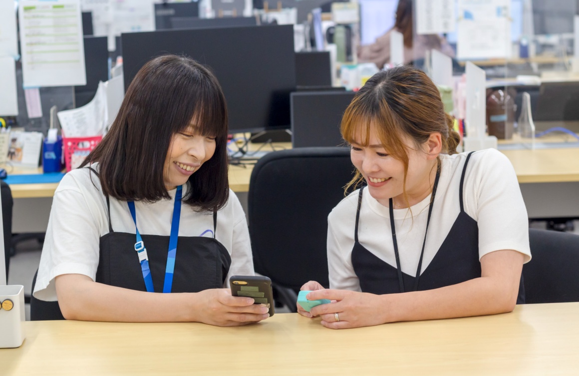 製品や電話対応については一から学べます