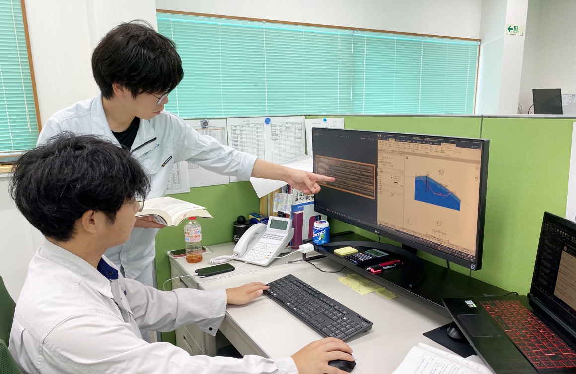 経験豊富なベテラン社員に相談できる環境です